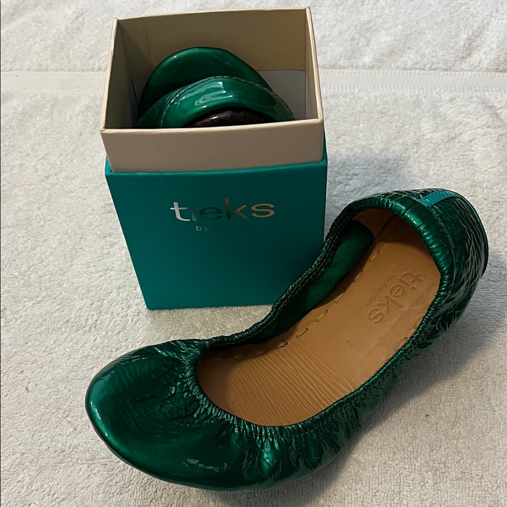 Emerald Green Tieks Ballet Flats